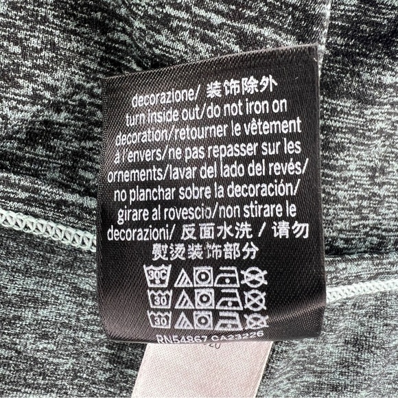 LARGE VICTORIAS SECRET PINK GREEN LONG SLEEVE ATHLETIC ACTIVEWEAR CROP TOP - Picture 11 of 11